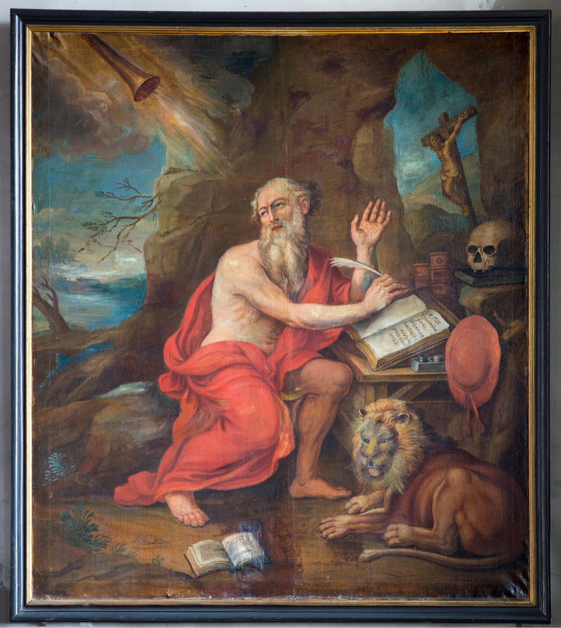 Chiesa parrocchiale (Parochiekerk Sint-Denijs). Interno. Dipinto. da Unbekannter Künstler