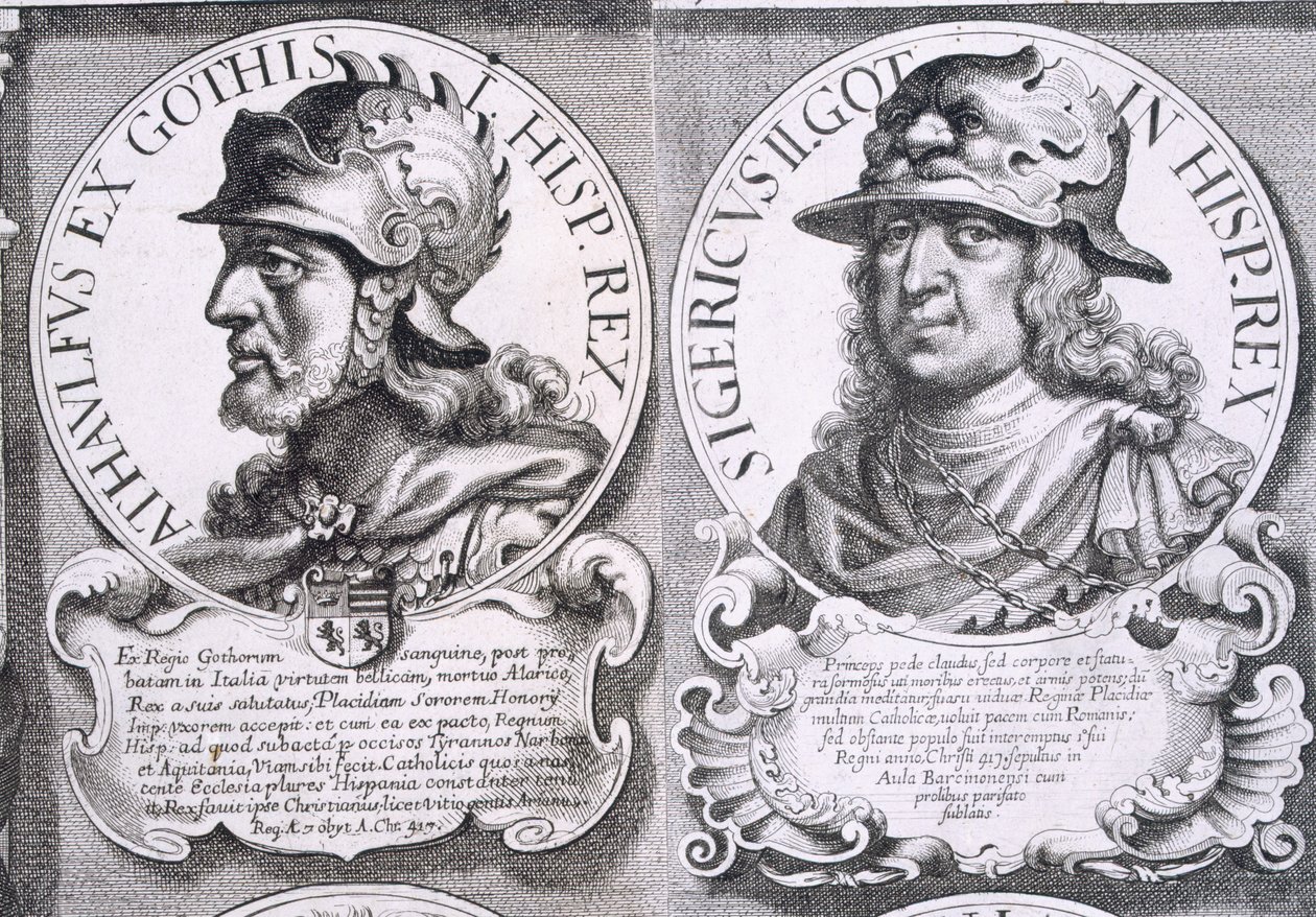 Ritratti di Ataulfo e Sigerico da Unbekannt
