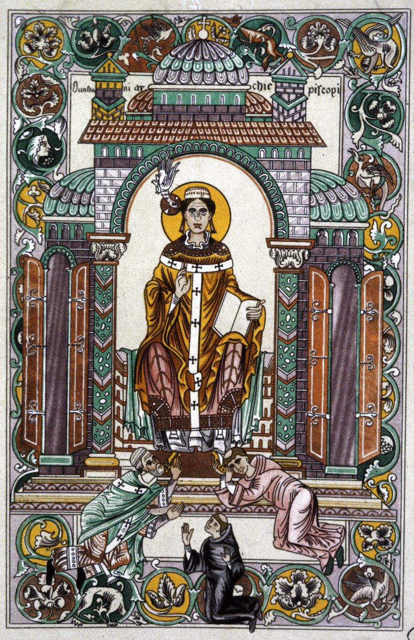San Dunstan (illustrazione) da Unbekannter Künstler