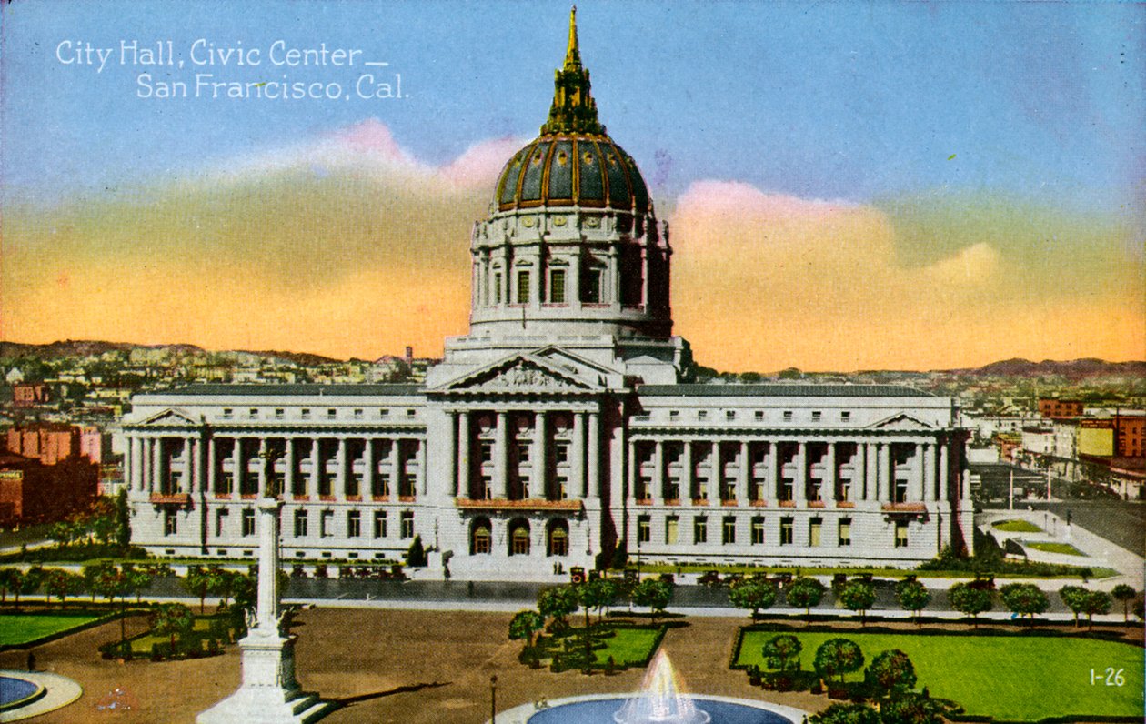 San Francisco: Municipio, Civic Center da Unbekannter Künstler