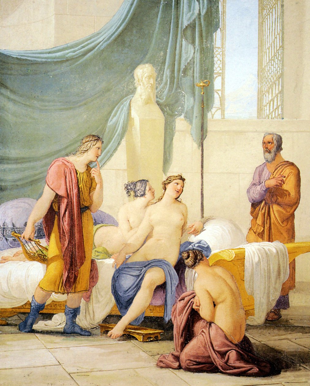 Socrate insegna al giovane Alcibiade da Unbekannt