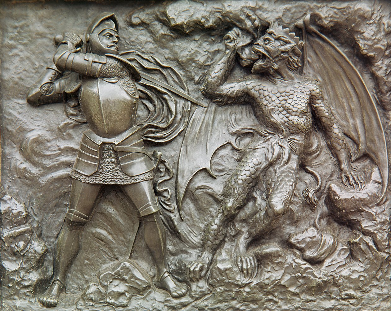 San Giorgio che combatte il drago (bronzo) da Unbekannt