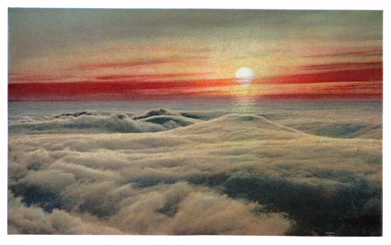 Alba sopra le nuvole, c.1930 (stampa) da Unbekannter Künstler