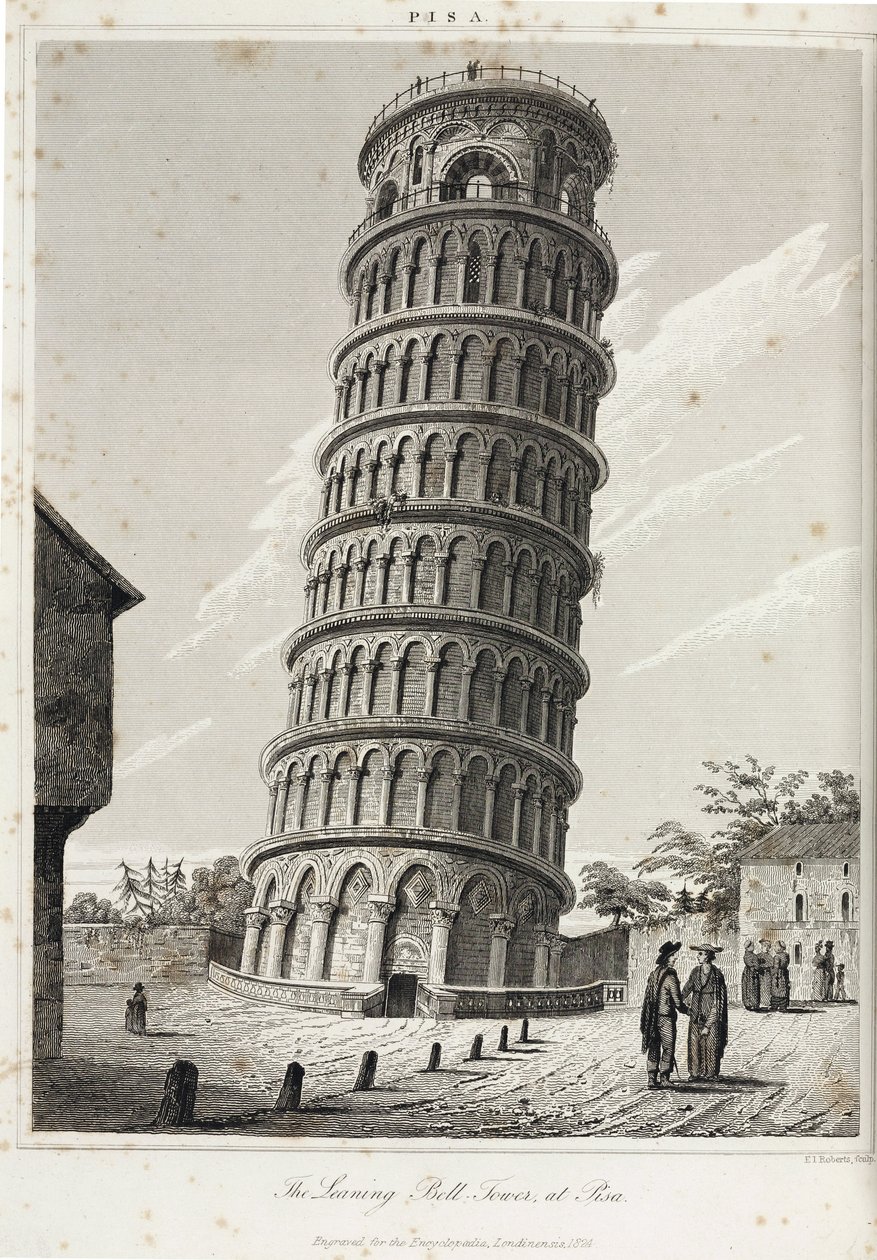 La torre pendente di Pisa da Unbekannt