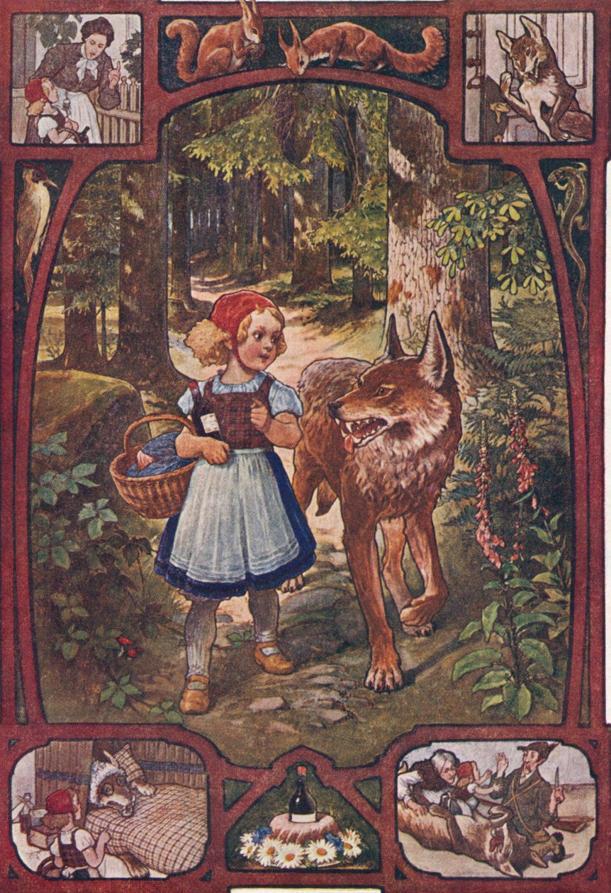 Cappuccetto Rosso, c.1910 da Unbekannter Künstler