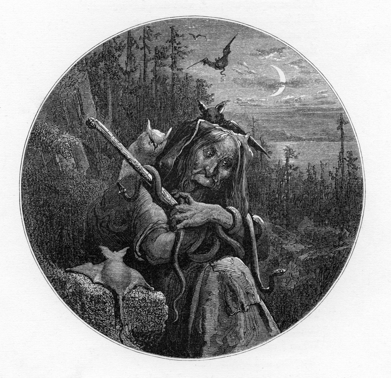 La tempesta - Shakespeare di Doré da Unbekannter Künstler