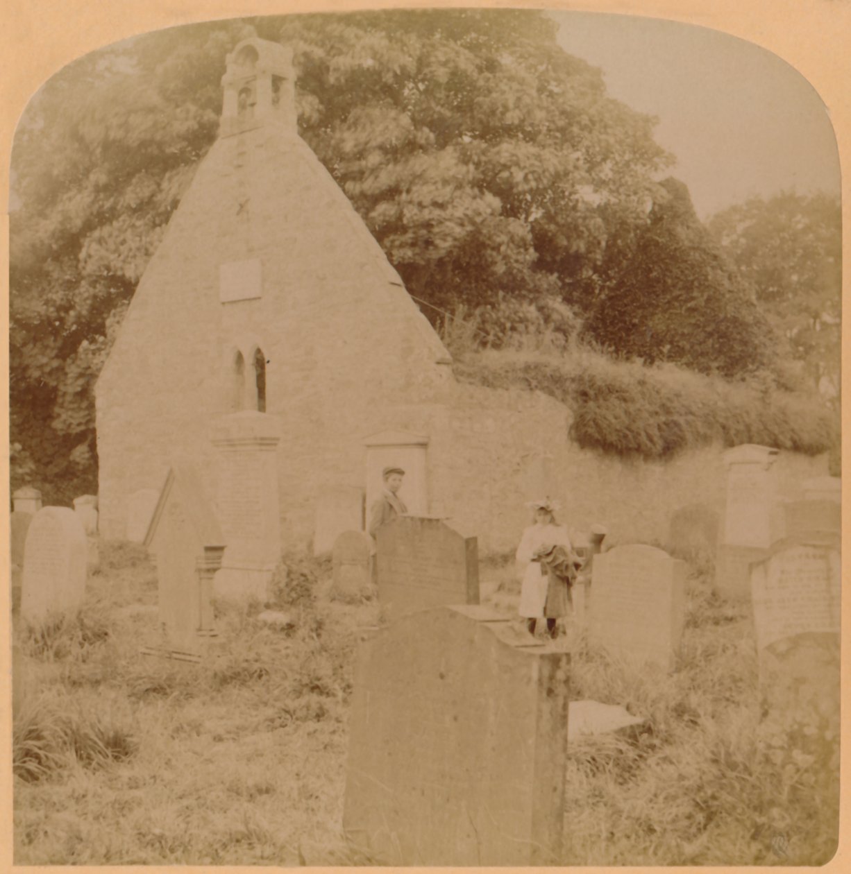Auld Kirk, Ayr, Scozia, 1897 da Underwood and Underwood