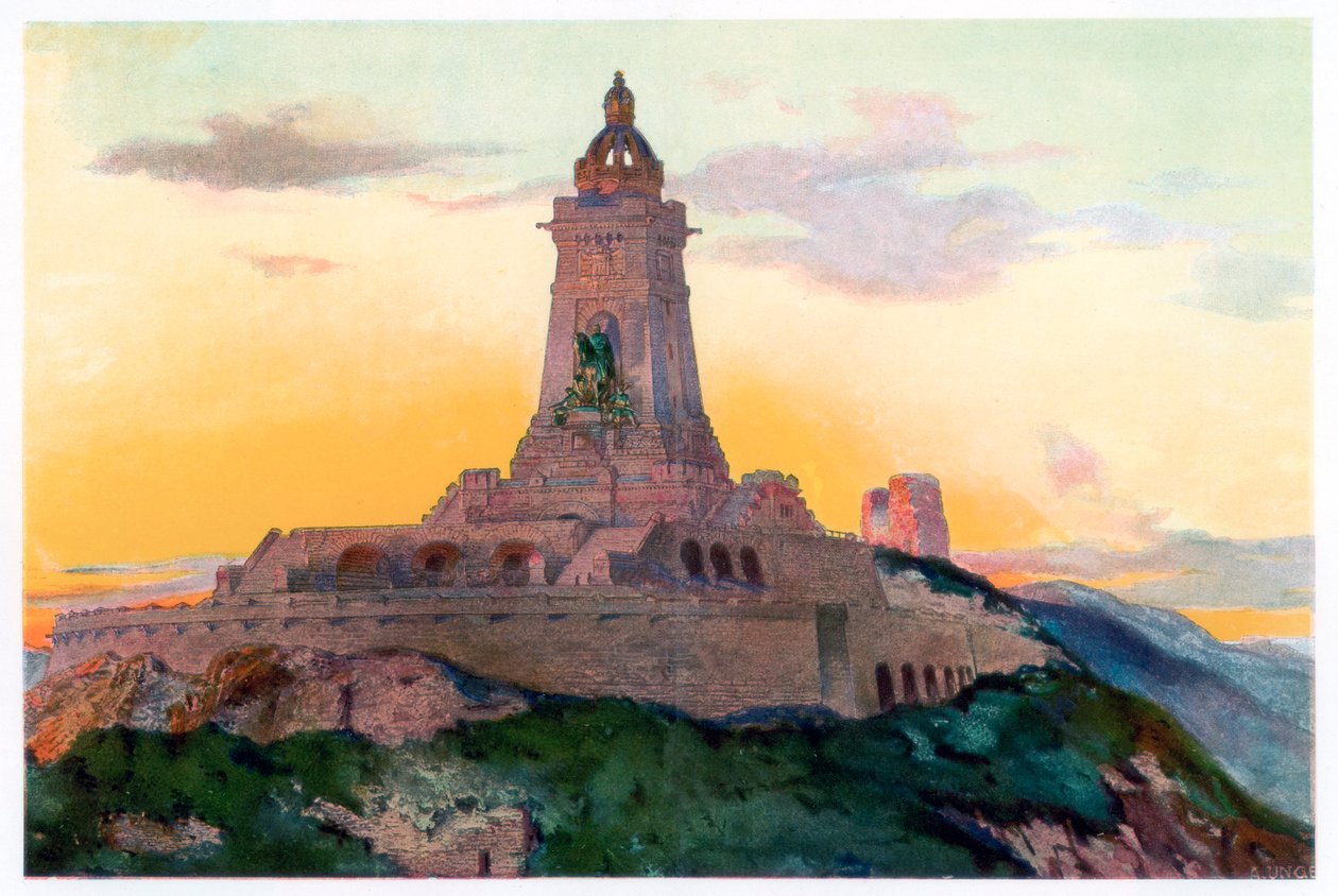 Monumento a Kaiser Guglielmo I, 1897, 1900 da Unger