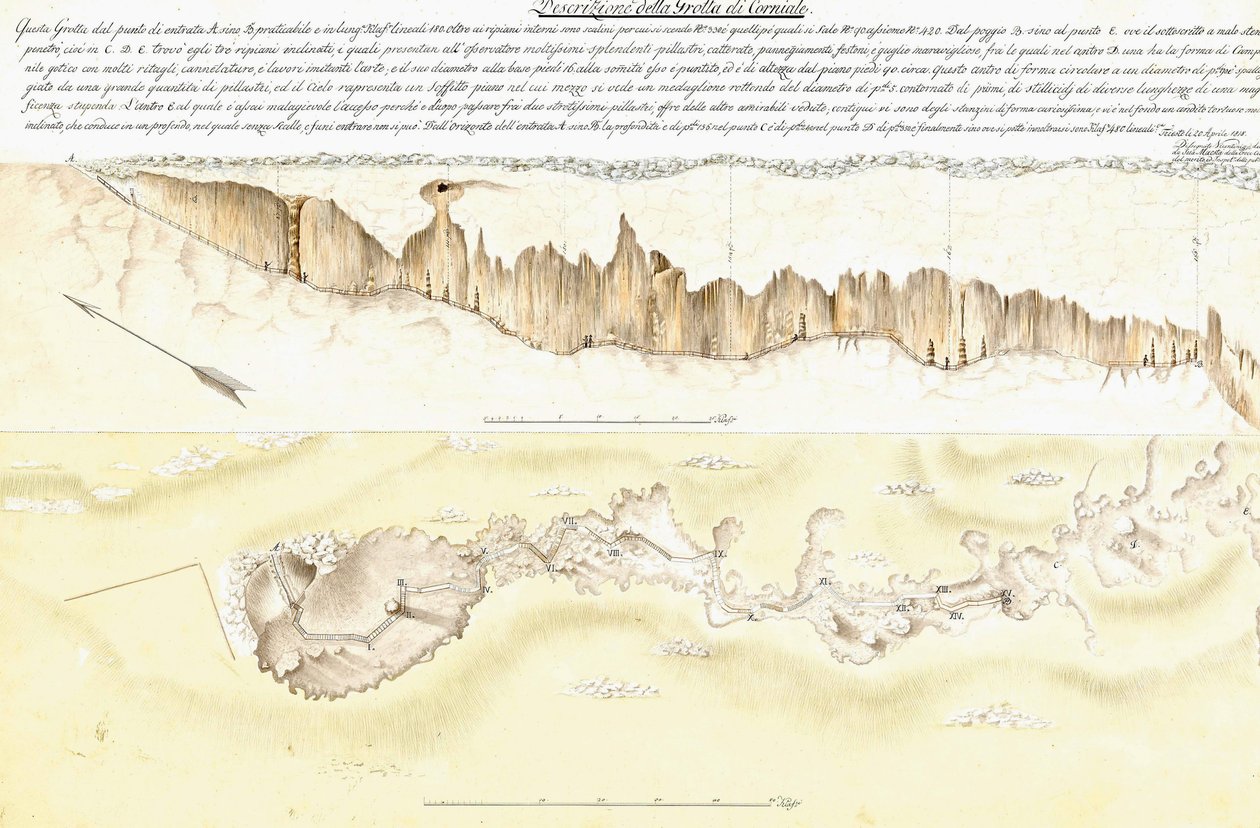 Una morfologia della grotta di Vilenica da Unknown