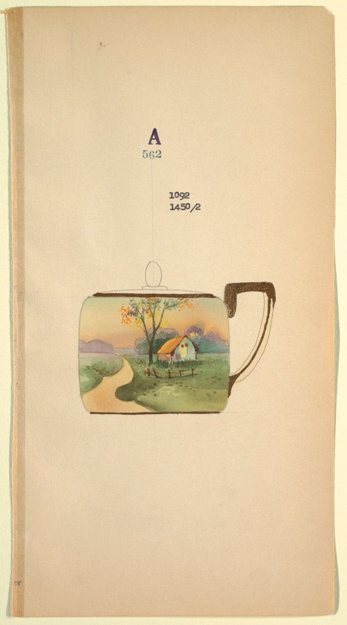 Progetto per una tazza da tè da Unknown