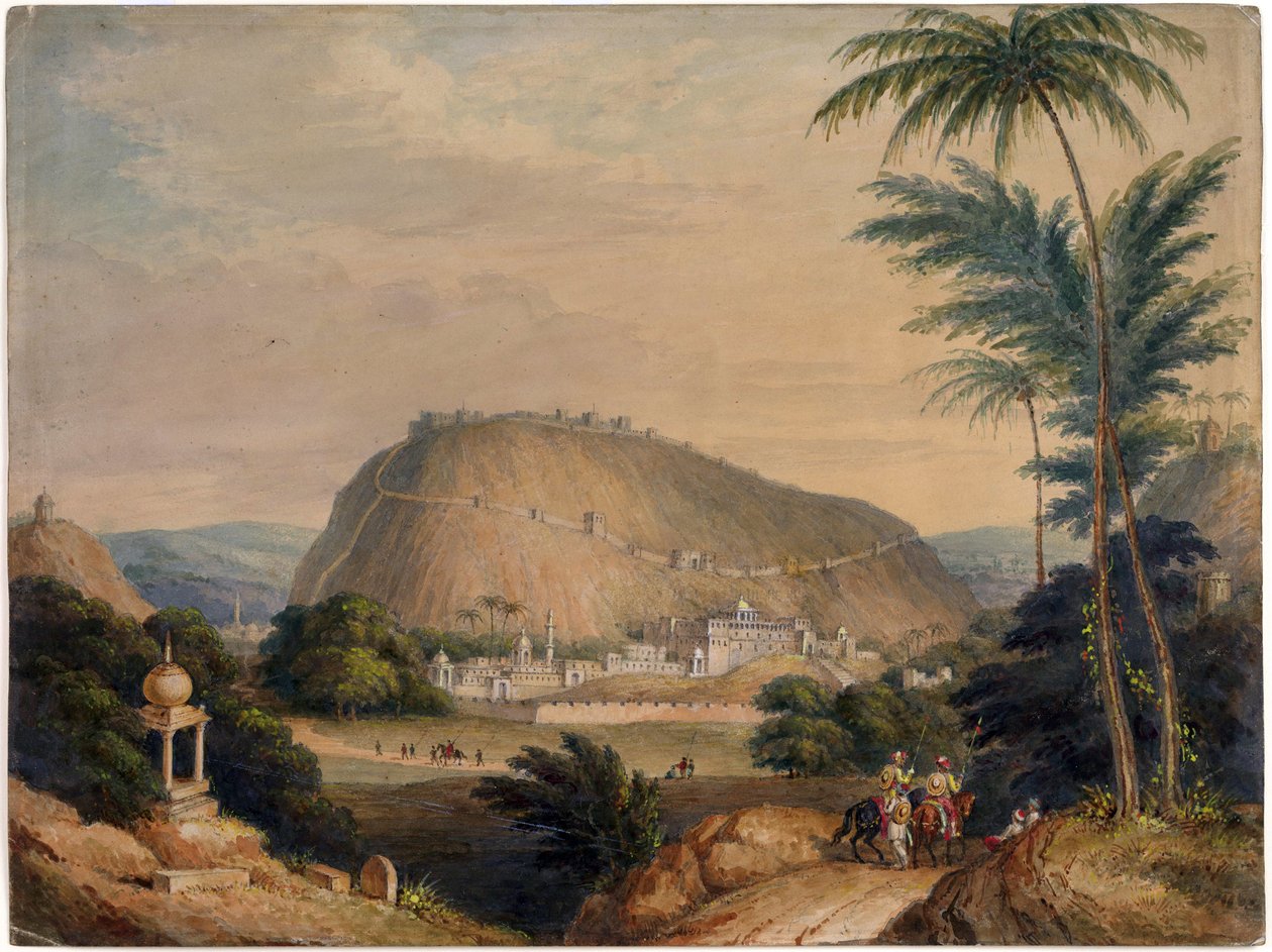 La città e il passo di Bundi da Unknown
