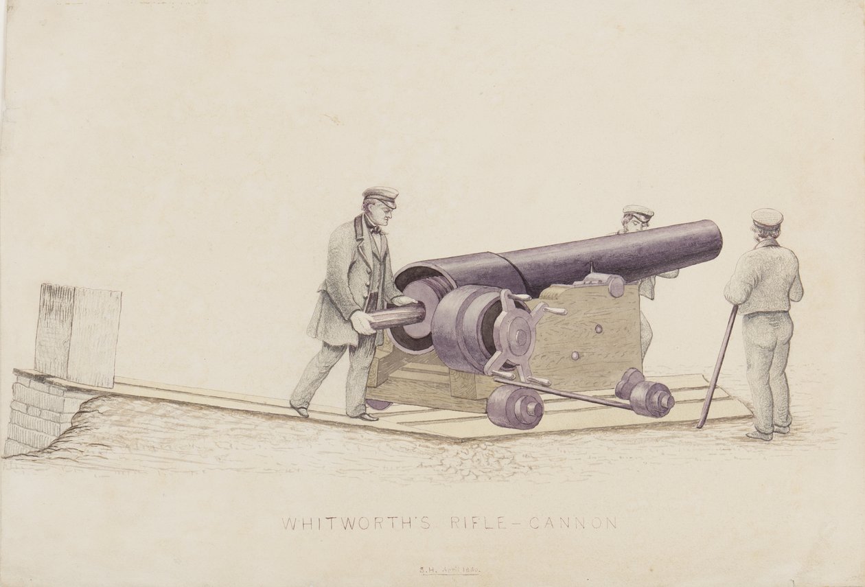 Cannone a fucile di Whitworth da Unbekannt Unbekannt