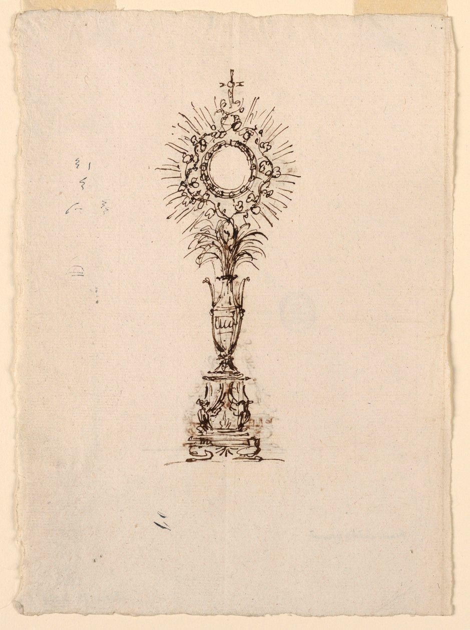 Progetto per un ostensorio, 1815-1830 da Unknown