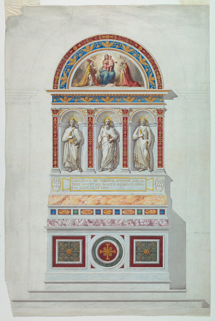 Elevazione di un altare, 1894 da Unknown