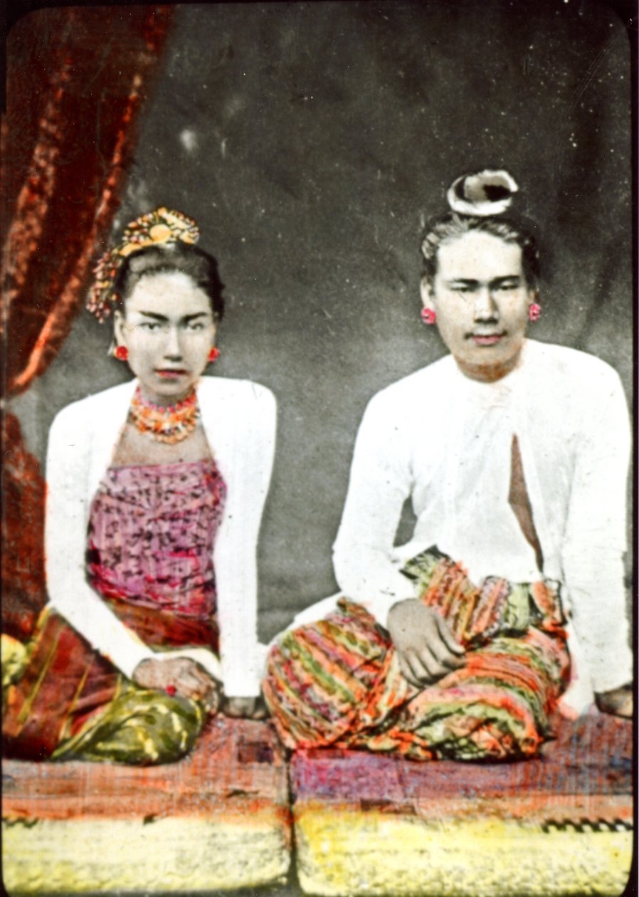 Re Thebaw e Regina Supayalat di Birmania, c.1880 da Unknown