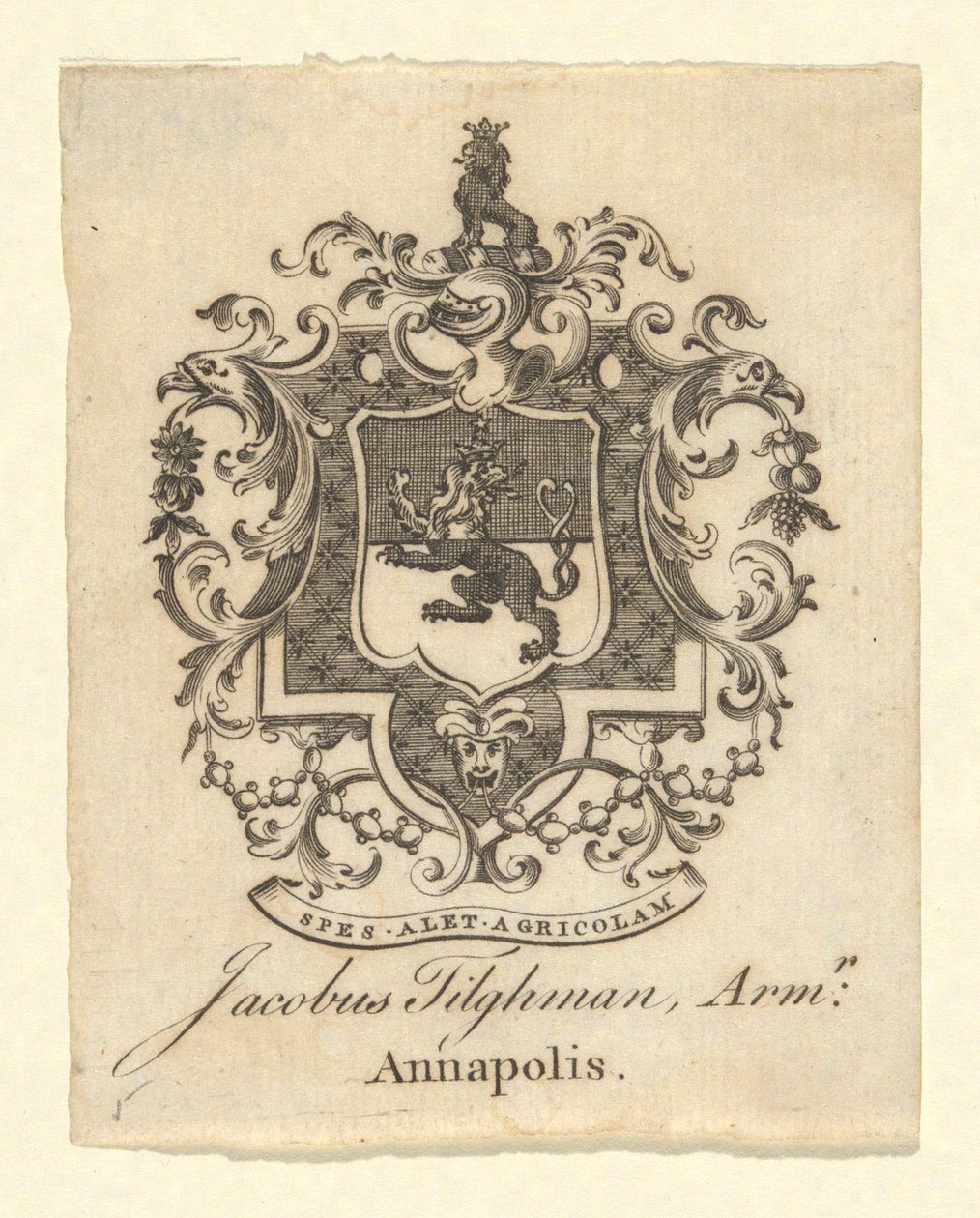 Ex libris di Jacob Tilgham da Unknown