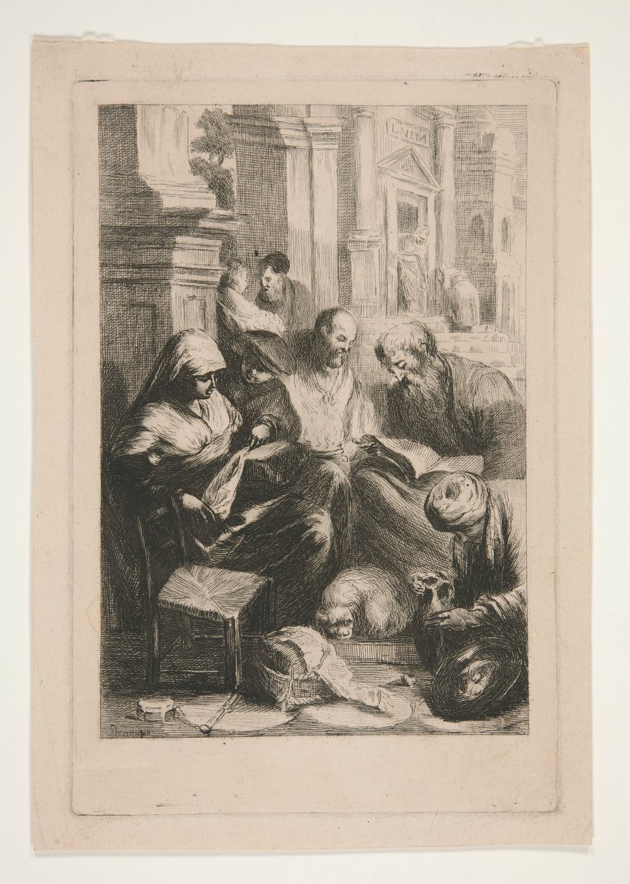 Dettaglio dal Battesimo di Santa Lucilla da Unknown