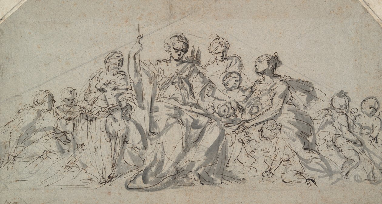 Diana con Ninfe e Putti da Unknown