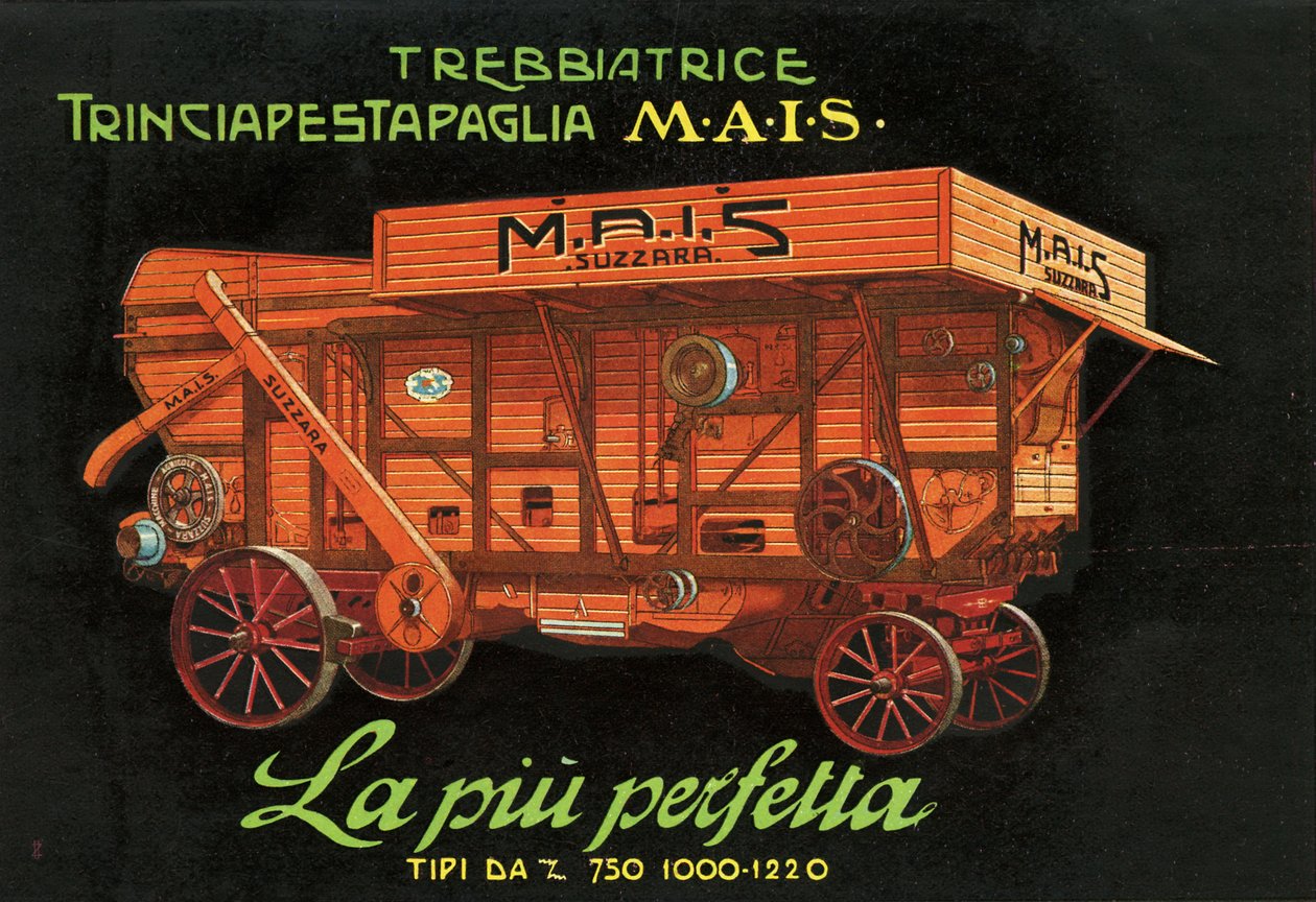 Macchine agricole. Suzzara, 1925 da Unknown