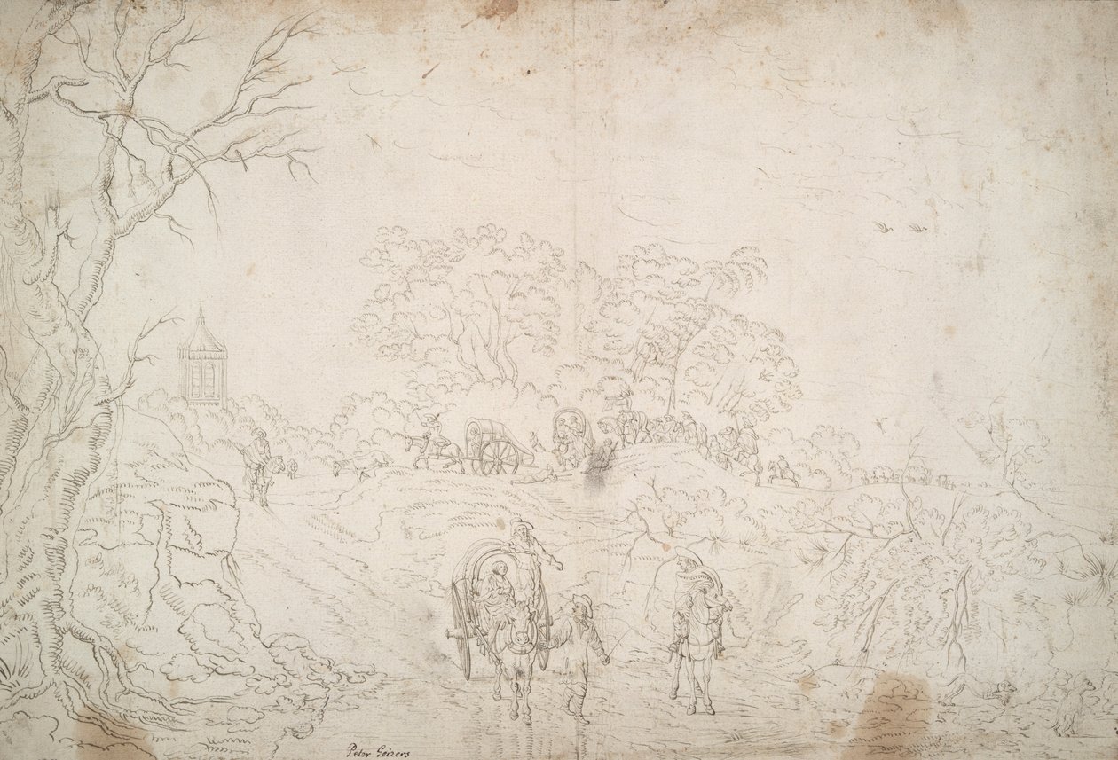 Paesaggio con Carovana da Unknown