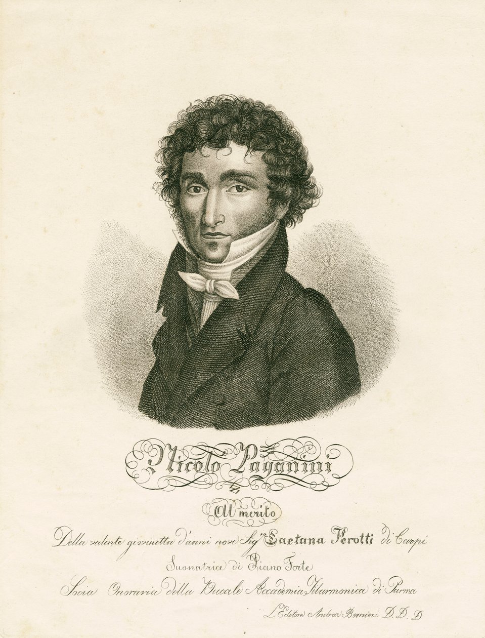 Niccolò Paganini - ritratto da Unknown