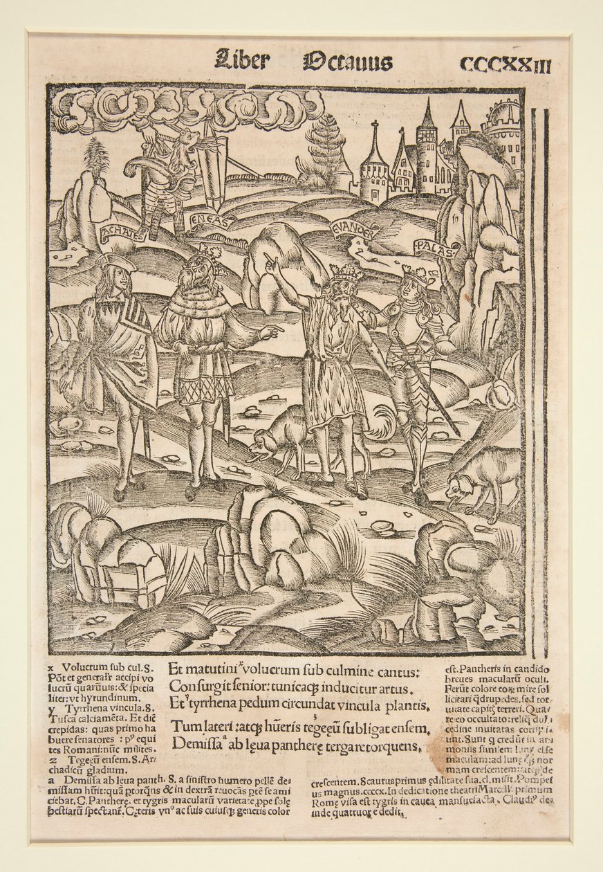 Pagina dal Virgilio di Strasburgo, 1502 da Unknown