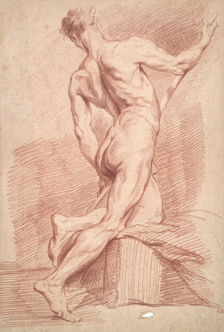 Studio di nudo maschile da Unknown