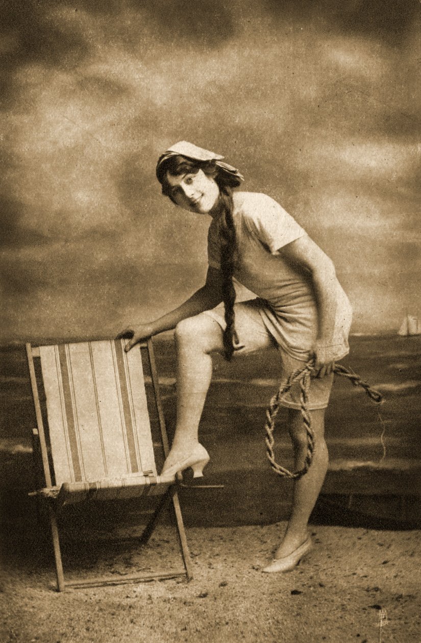 La ragazza in vacanza, c.1905 da Unknown