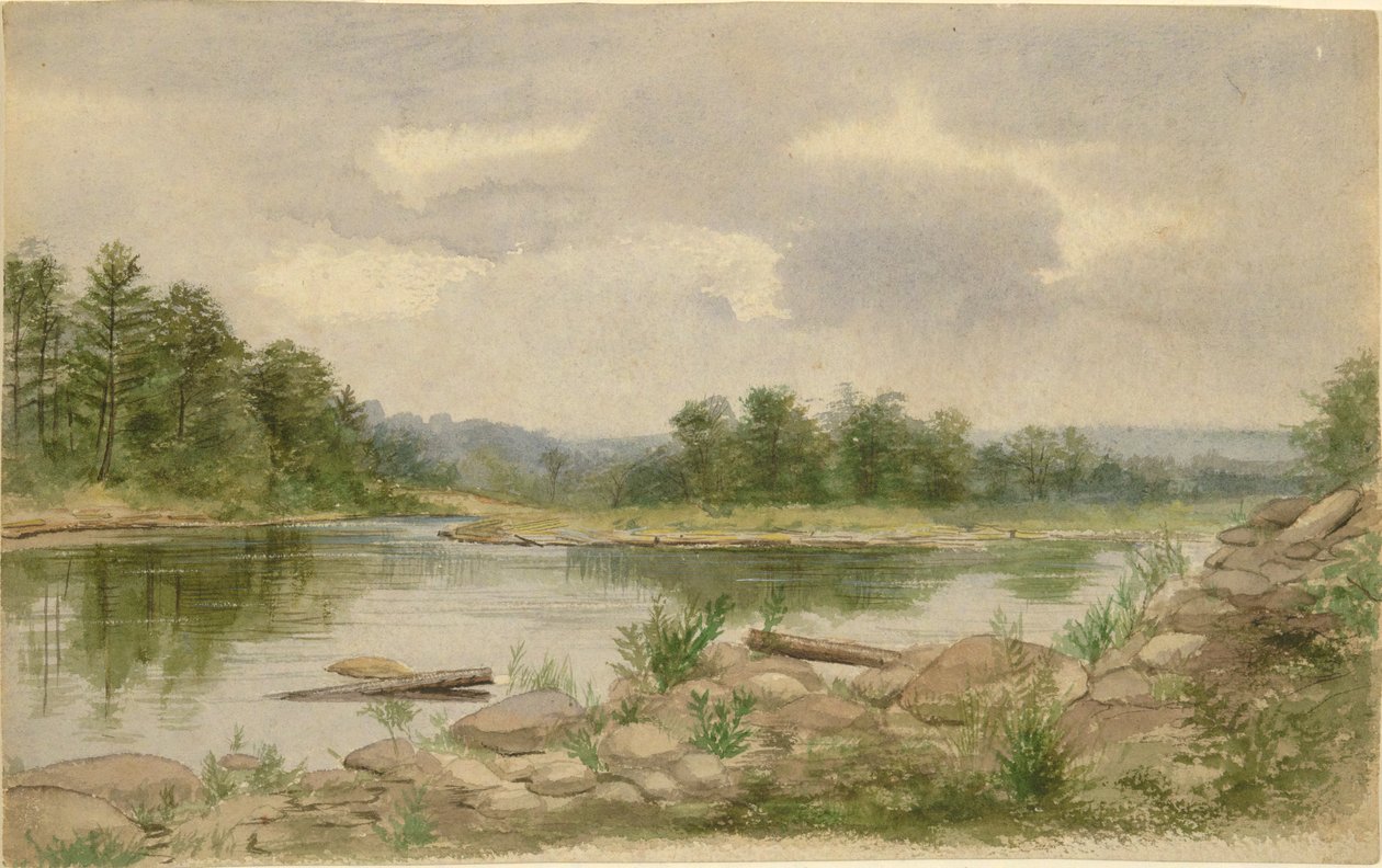 Veduta di un fiume da Unknown