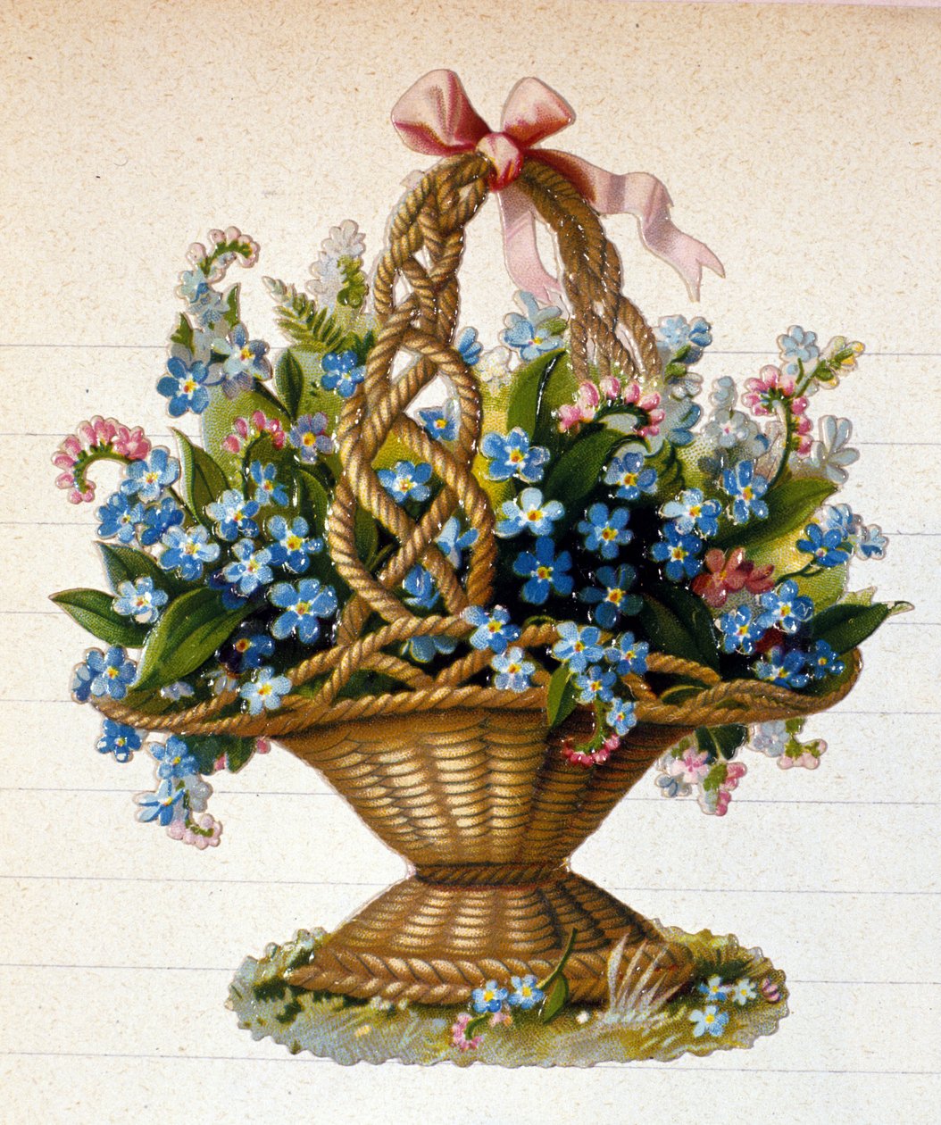 Un cesto di fiori da Unknown artist