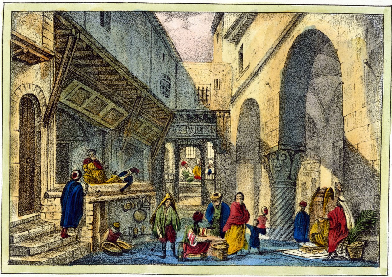 Un souk ad Algeri da Unknown artist