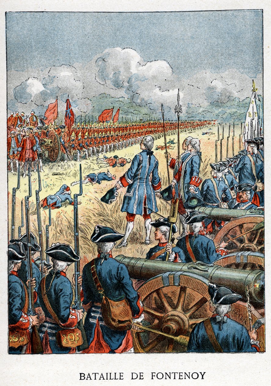 Battaglia di Fontenoy da Unknown artist