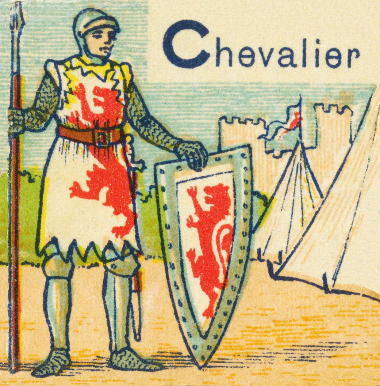 C come cavaliere da Unknown artist