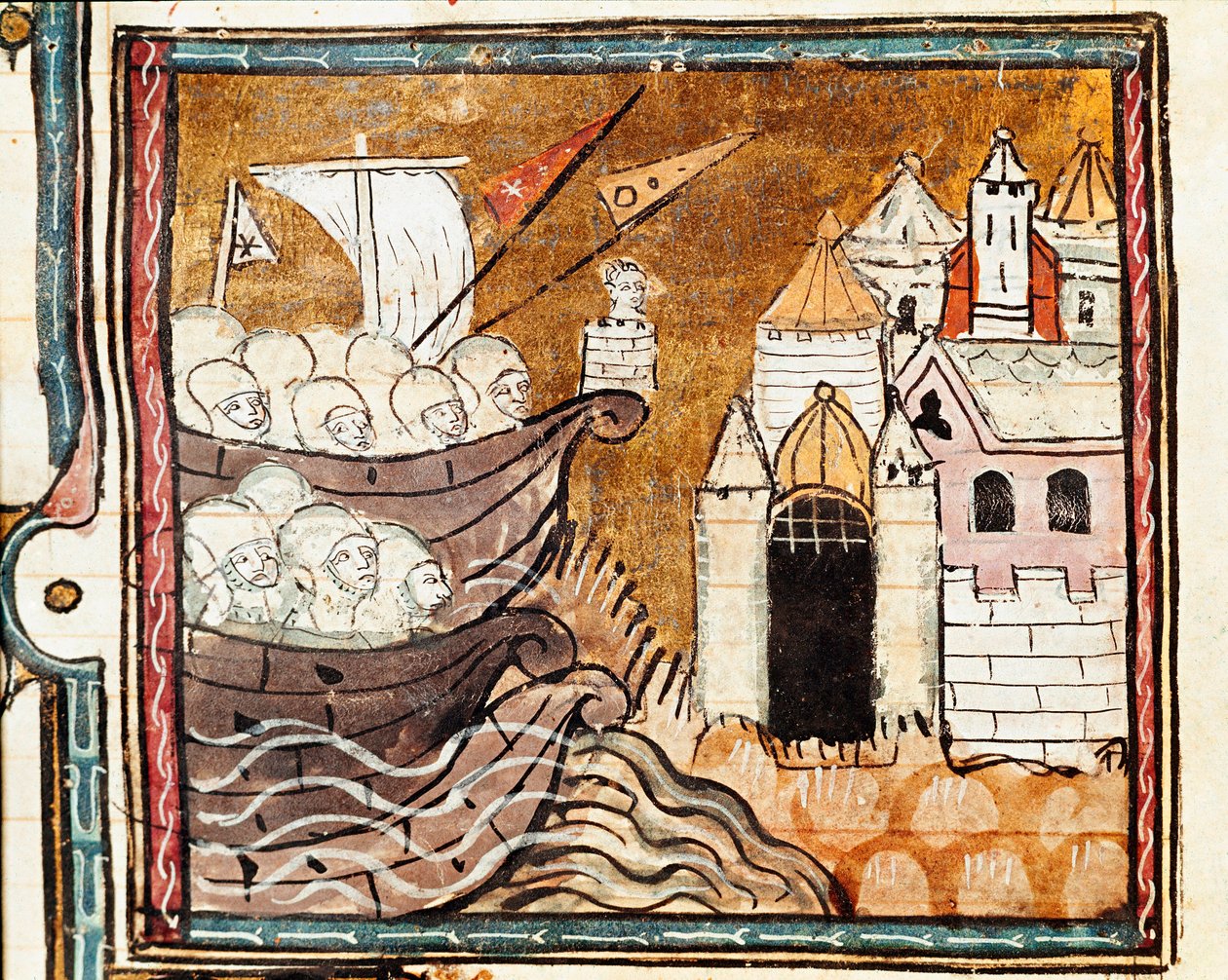 Sbarco di un esercito. (dettaglio) da Unknown artist