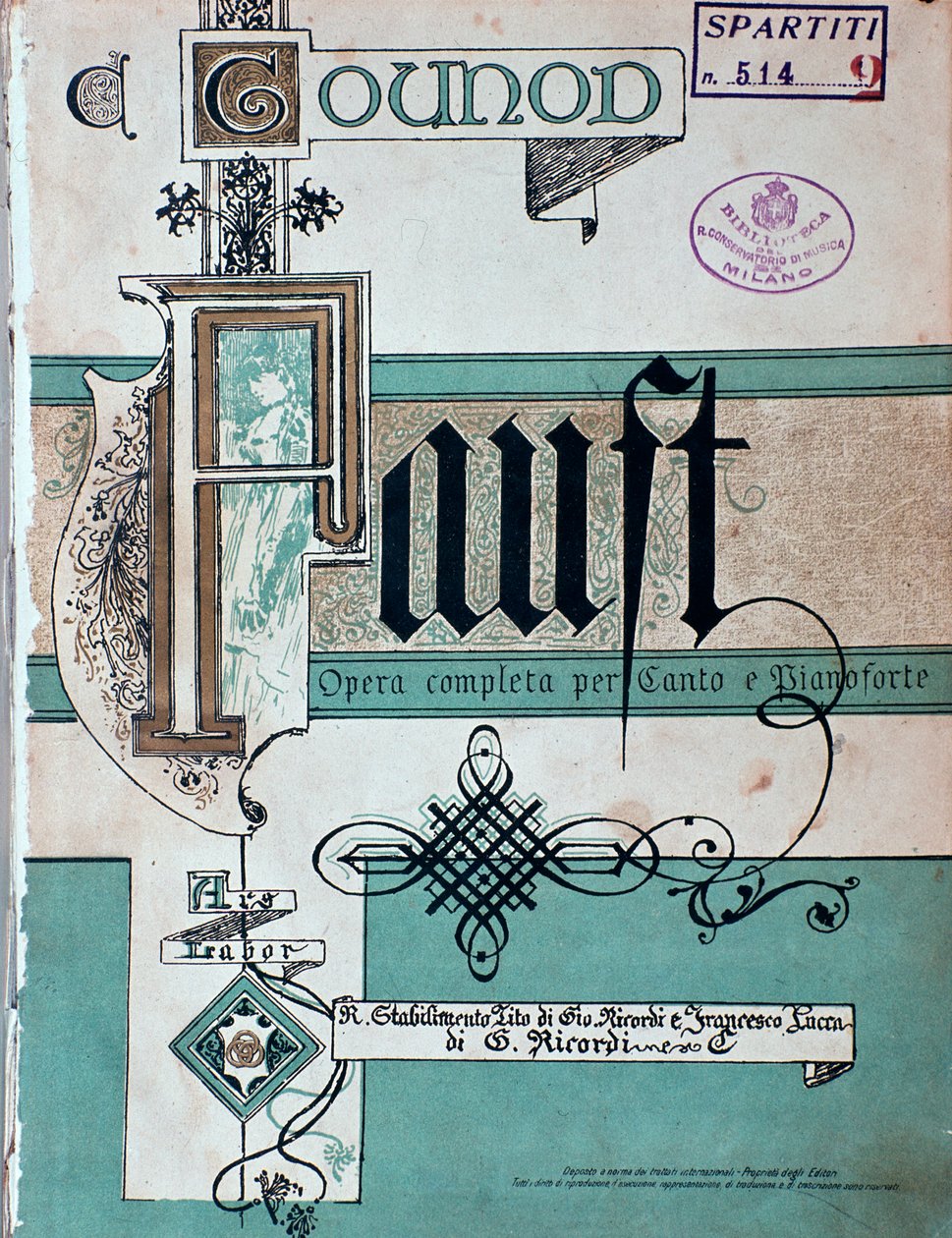 Frontespizio di Faust, opera da Unknown artist