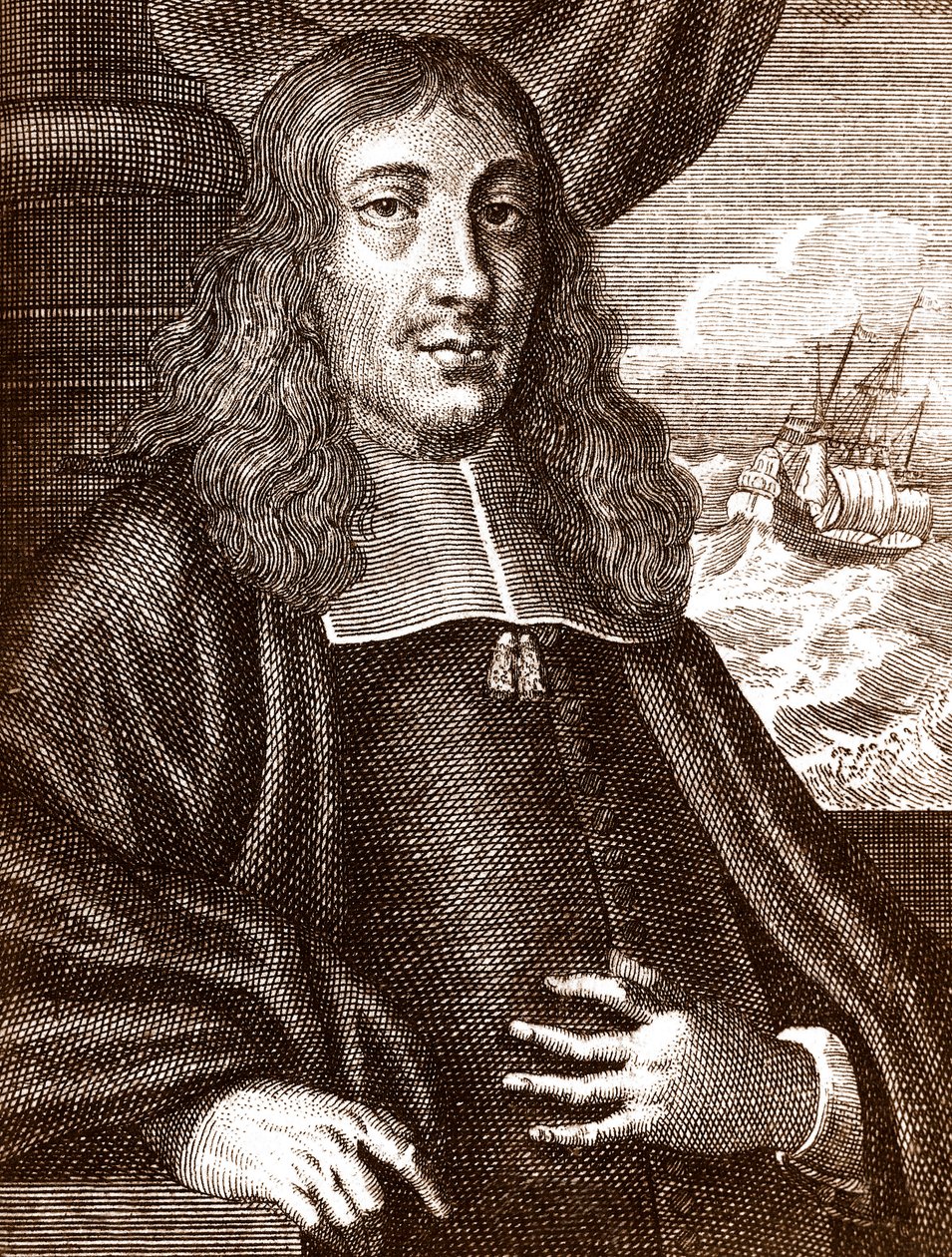 Gautier (Wouter) Schouten (1638-1704) esploratore olandese da Unknown artist