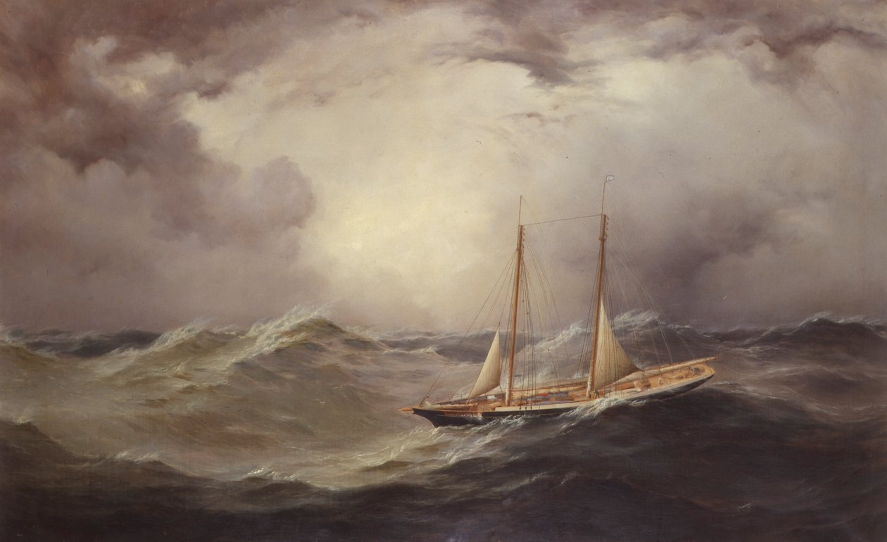Livonia dopo aver perso il bompresso a metà Atlantico, 1871 da Unknown