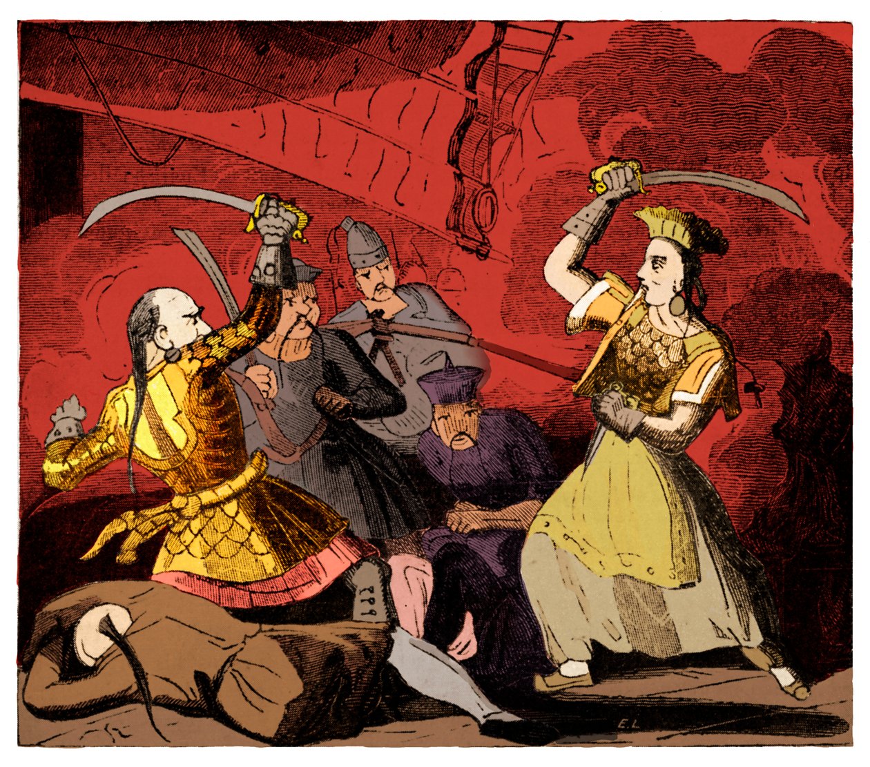 Signora Ching vedova del pirata Ammiraglio Ching da Unknown artist
