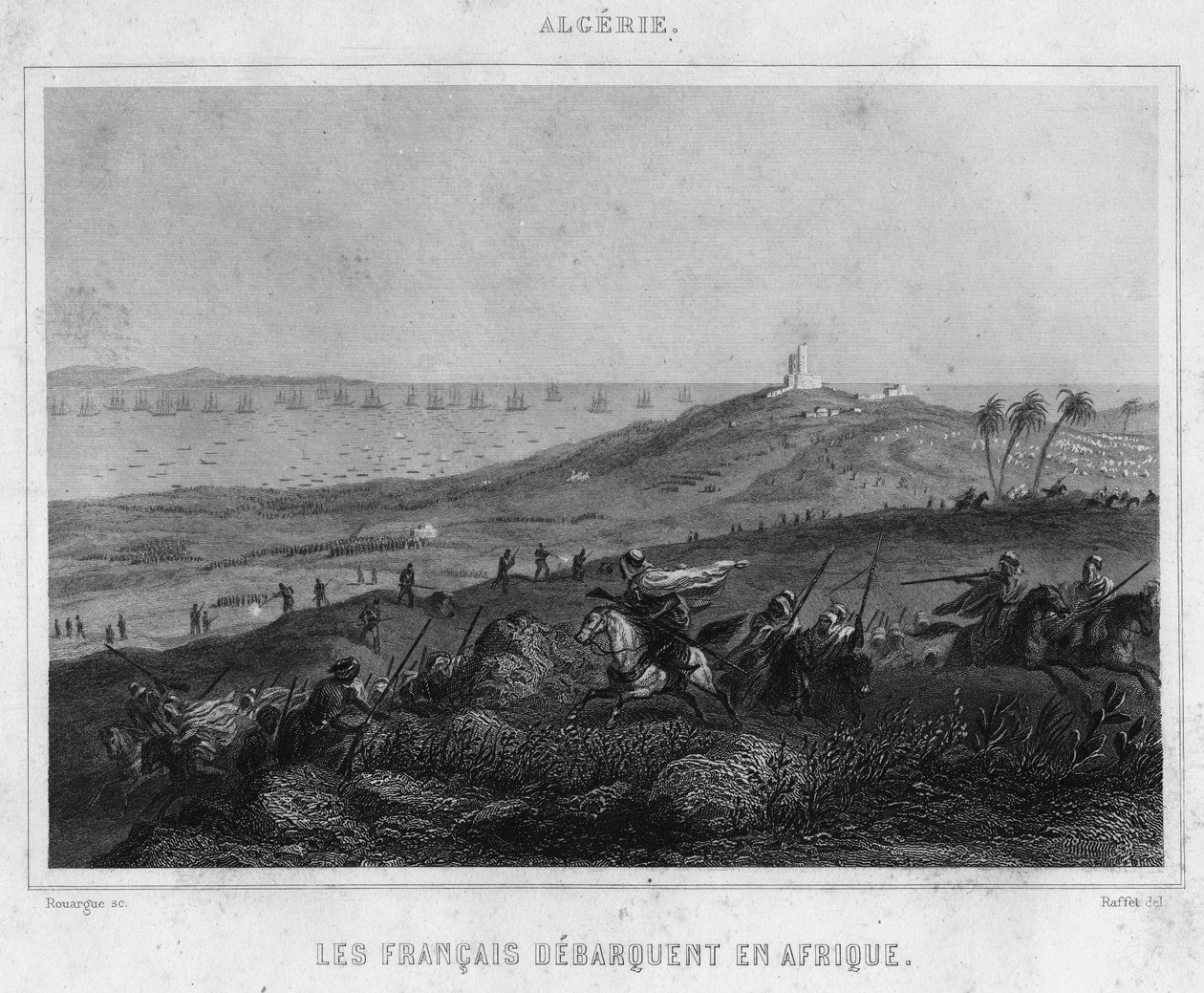 Lo sbarco dei francesi in Africa da Unknown artist
