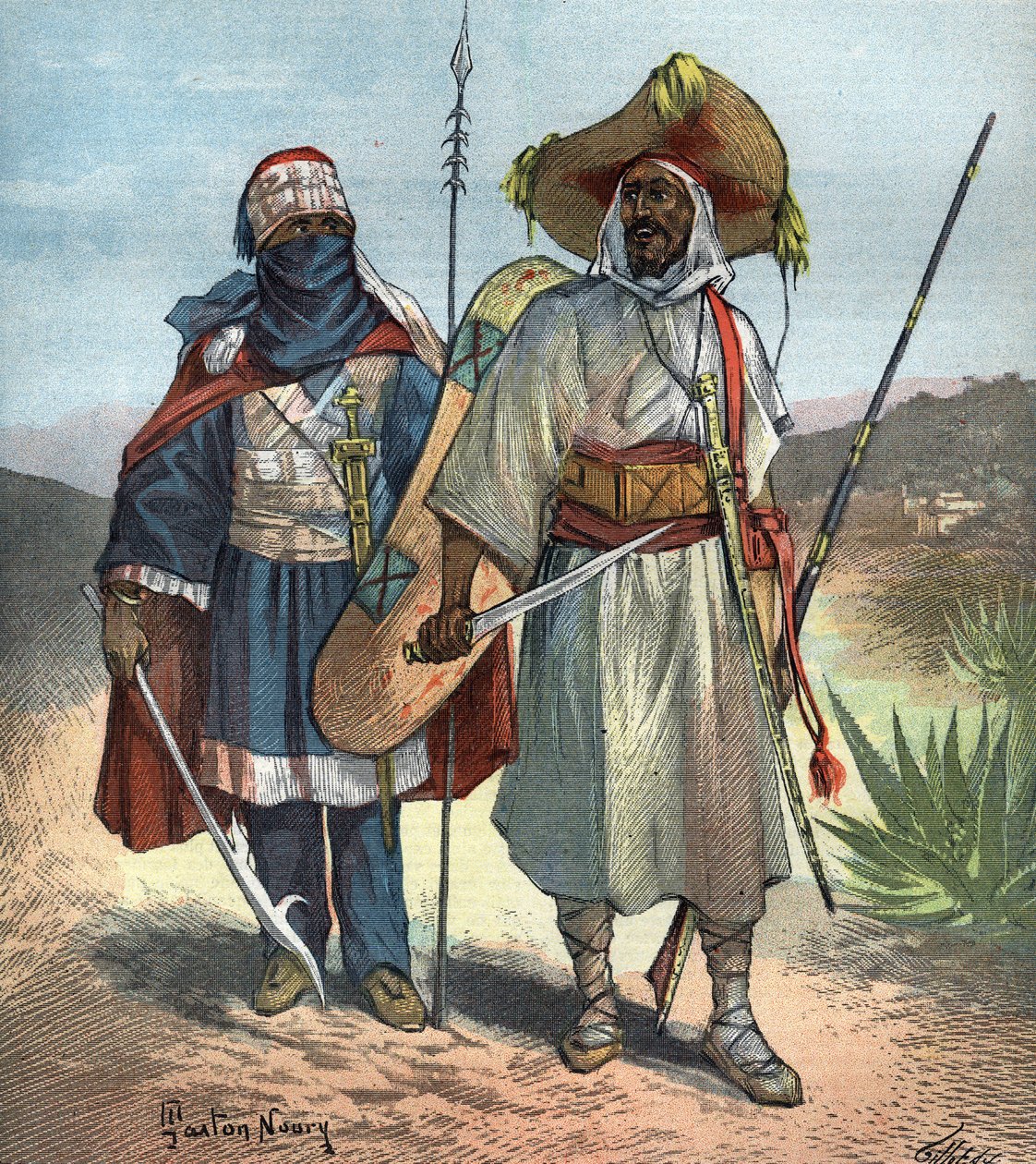 I Tuareg nel 1892. da Unknown artist