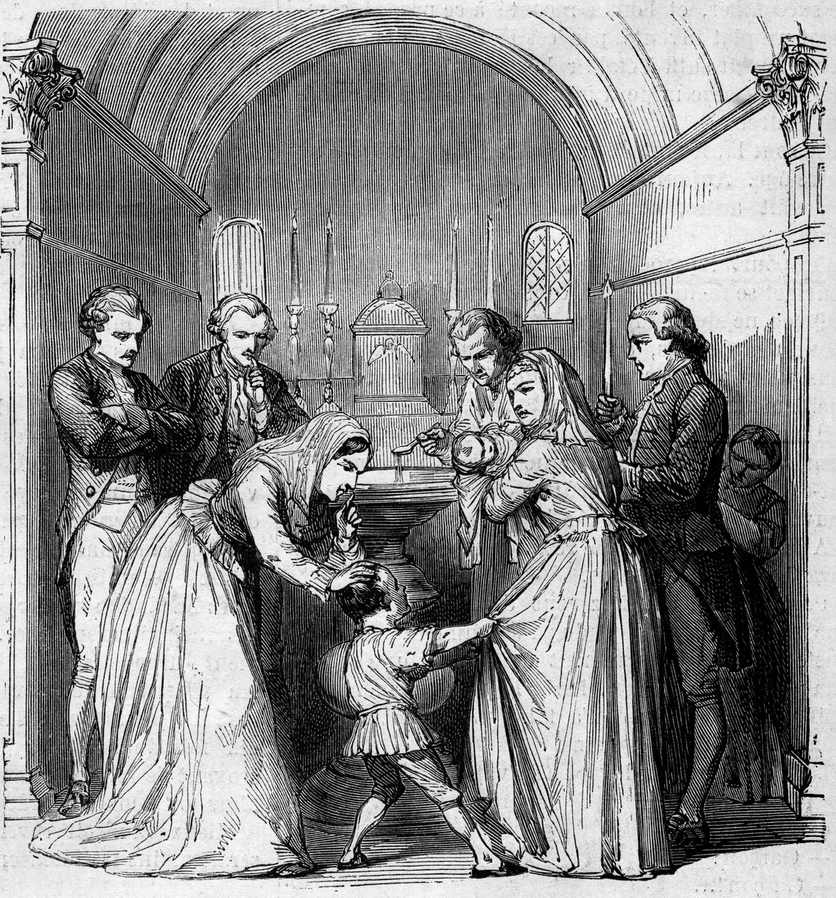 Il battesimo di Napoleone Bonaparte da Unknown artist