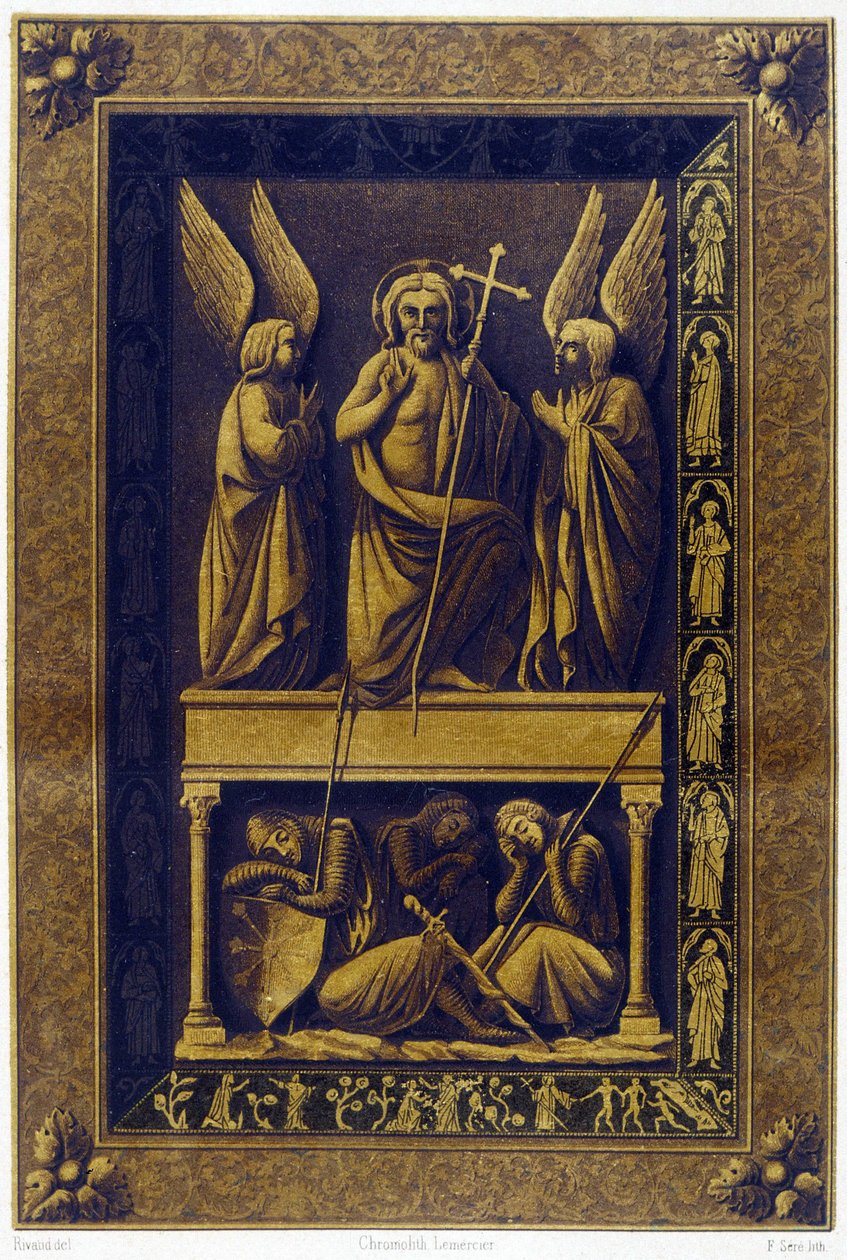 La resurrezione di Cristo, copertina in vermeil da Unknown artist