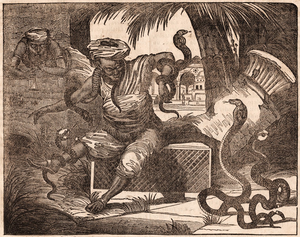Due incantatori di serpenti indiani da Unknown