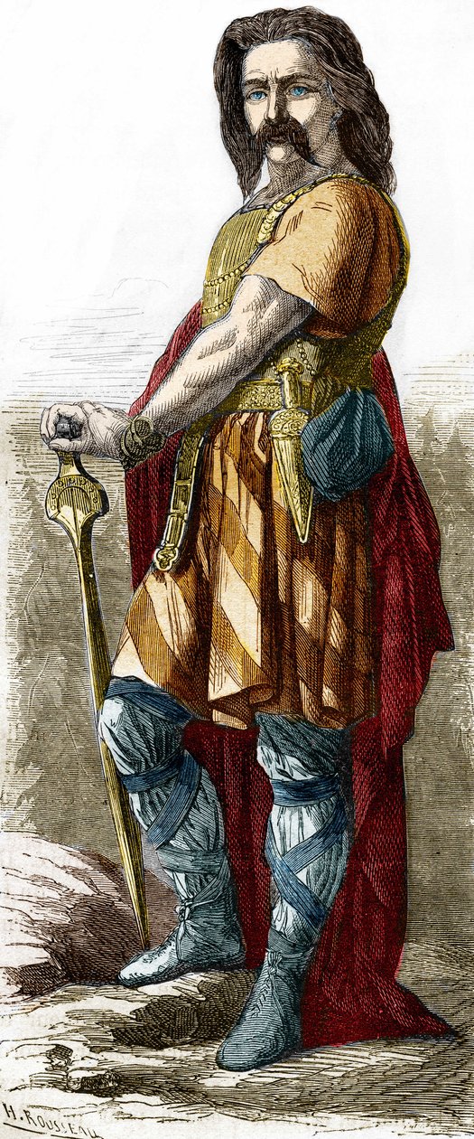 Vercingetorige (ca. 72-46 a.C.), capo dei Galli da Unknown artist