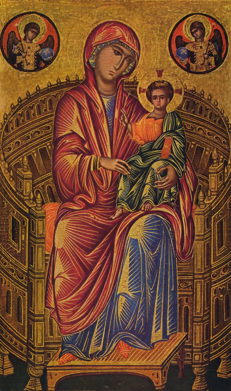 Madonna in trono con Bambino, c. 1260-1280 da Unknown Byzantine school