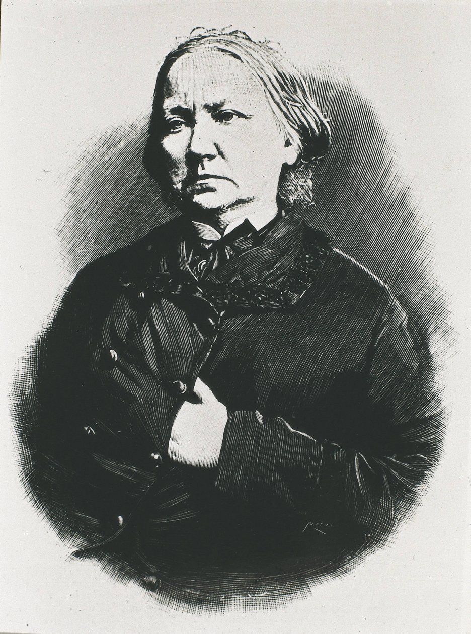 Concepcion Arenal (1820-1893). Scrittrice spagnola (incisione) da Unknown artist