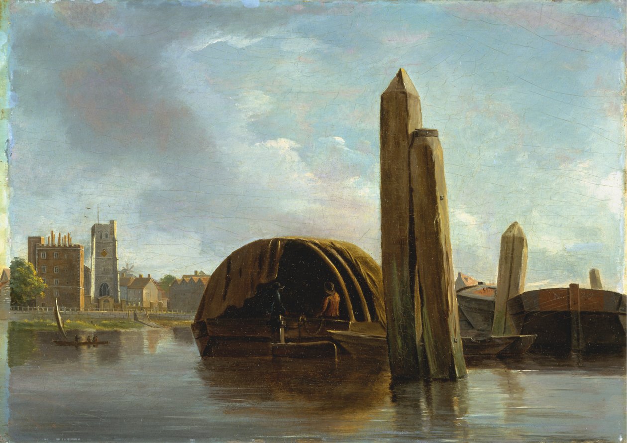Una vista di Lambeth da Unknown artist