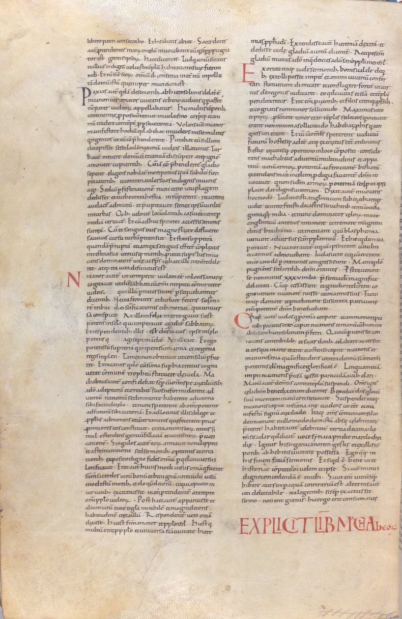 Una pagina della Bibbia dell