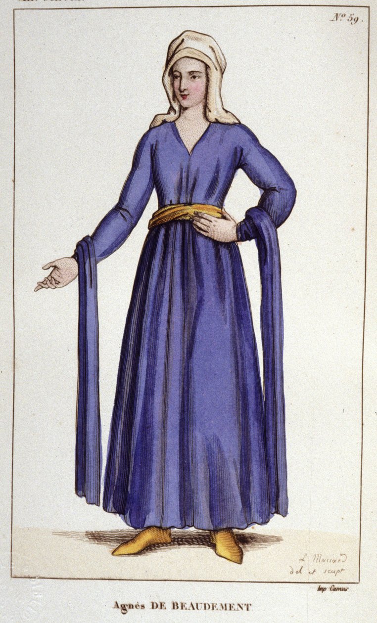 Agnès De Baudement, Dame de Braine (1130-1218) da Unknown artist
