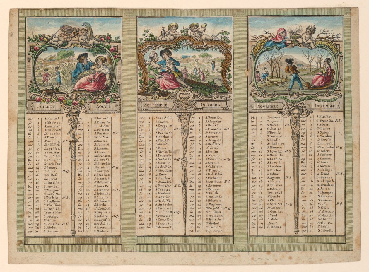 Almanacco per il 1789 da Unknown artist